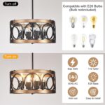 Black Ceiling Light Fixture - Image 3