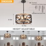 Black Ceiling Light Fixture - Image 4