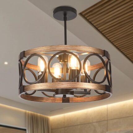 Black Ceiling Light Fixture