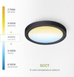 Black Flush Mount Ceiling Light - Image 5
