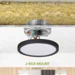 Black Flush Mount Ceiling Light - Image 7