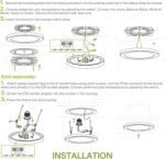 Black Flush Mount Ceiling Light - Image 9