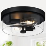 Black Flush Mount Light Fixture - Image 11