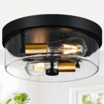 Black Flush Mount Light Fixture - Image 13