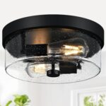 Black Flush Mount Light Fixture