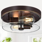 Black Flush Mount Light Fixture - Image 20