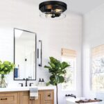 Black Flush Mount Light Fixture - Image 5
