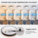 Dimmable Wood Ceiling Light - Image 5