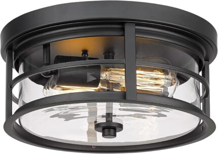 Matte Black Ceiling Light