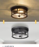Matte Black Ceiling Light - Image 7