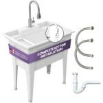 Durable Black Utility Sink - Hình 7