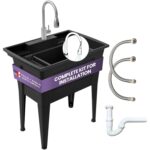 Durable Black Utility Sink