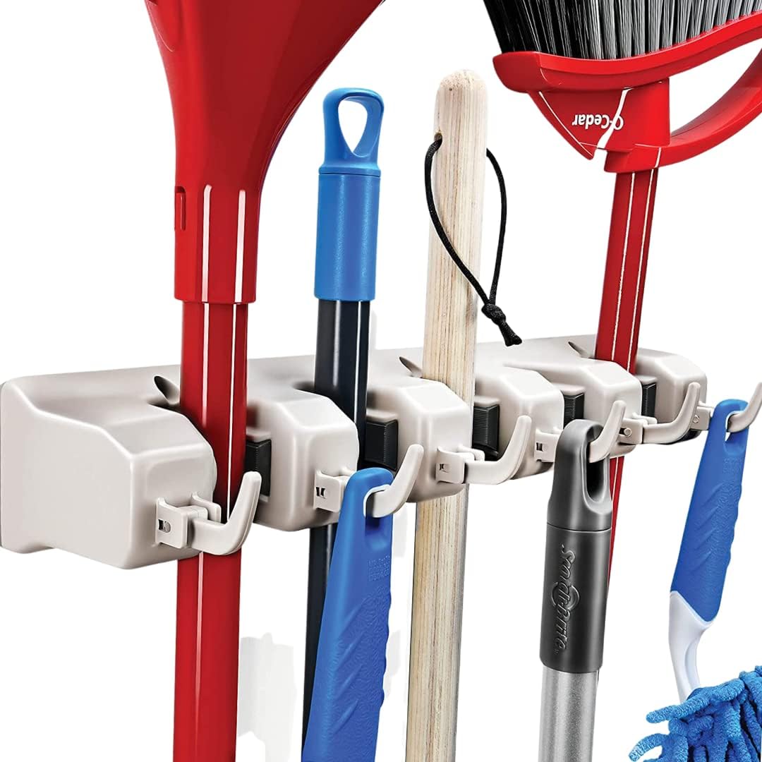 Wall Mounted Broom & Mop Holder