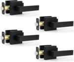 Matte Black Square Privacy Door Levers - Hình 17