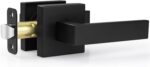 Matte Black Square Privacy Door Levers - Hình 22