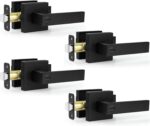 Matte Black Square Privacy Door Levers - Hình 30
