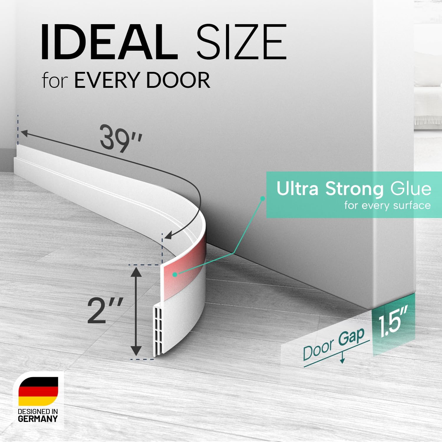 VELLURE White Door Seal Strip - Hình 2